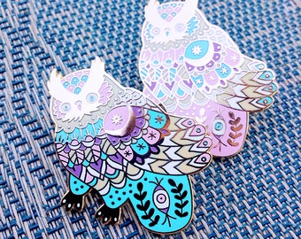 Celestial Owl Enamel Pin