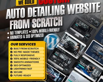 Custom Transport Auto Detailing Dispatching Car Wash Logistics Automobile Automotive and Car Dealership Websites Built from Scratch