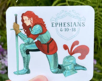 Armor of God Sticker: Christian Bible Verse Decals, Water-Resistant