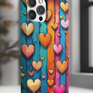 Vibrant Heart Phone Case - Show Some Love with this Fun Tech Accessory!