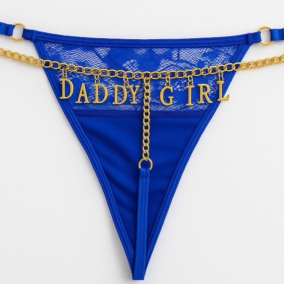 Custom Name Thong, Personalized Chain Letter Panties, Adjustable Sexy  Lingerie Gift for Her, Custom Lingerie With Letter Charms, for Couples