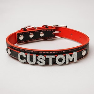 Collar con nombre de diamantes de imitación personalizado, gargantilla con nombre personalizado, collar estilo punk ajustable para cosplay, regalo de aniversario para esposo, para ella