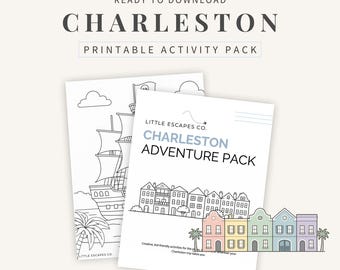 Charleston Kids Aktivitätspaket: Reisespiele, Malseiten, Schnitzeljagden (druckbare PDF)