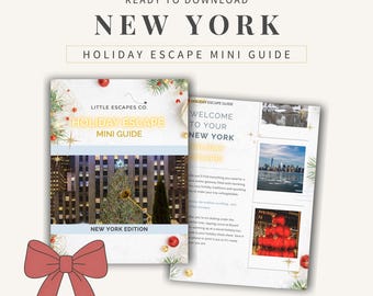 New York Holiday Mini Guide: Festive Itinerary, Shopping, Lights (Printable PDF Christmas Travel Planner)