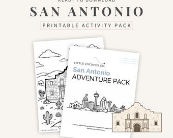 San Antonio Kids Aktivitätspaket: Reisespiele, Malseiten, Schnitzeljagden (druckbare PDF)