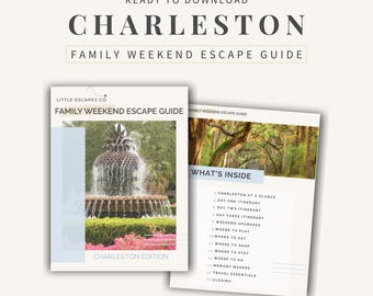 Charleston Family Weekend Travel Guide - 3-daagse reisroute, kindvriendelijke restaurants en activiteiten (pdf)