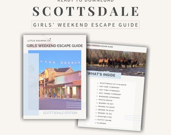 Scottsdale Girls Trip Weekend Itinerary, Bachelorette Desert Getaway Planner (PDF)