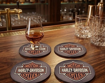 Sottobicchieri fai da te per Harley Davidson