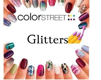 Color Street Glitters, Glitter Dipped Retired, New, Nail Polish Strips