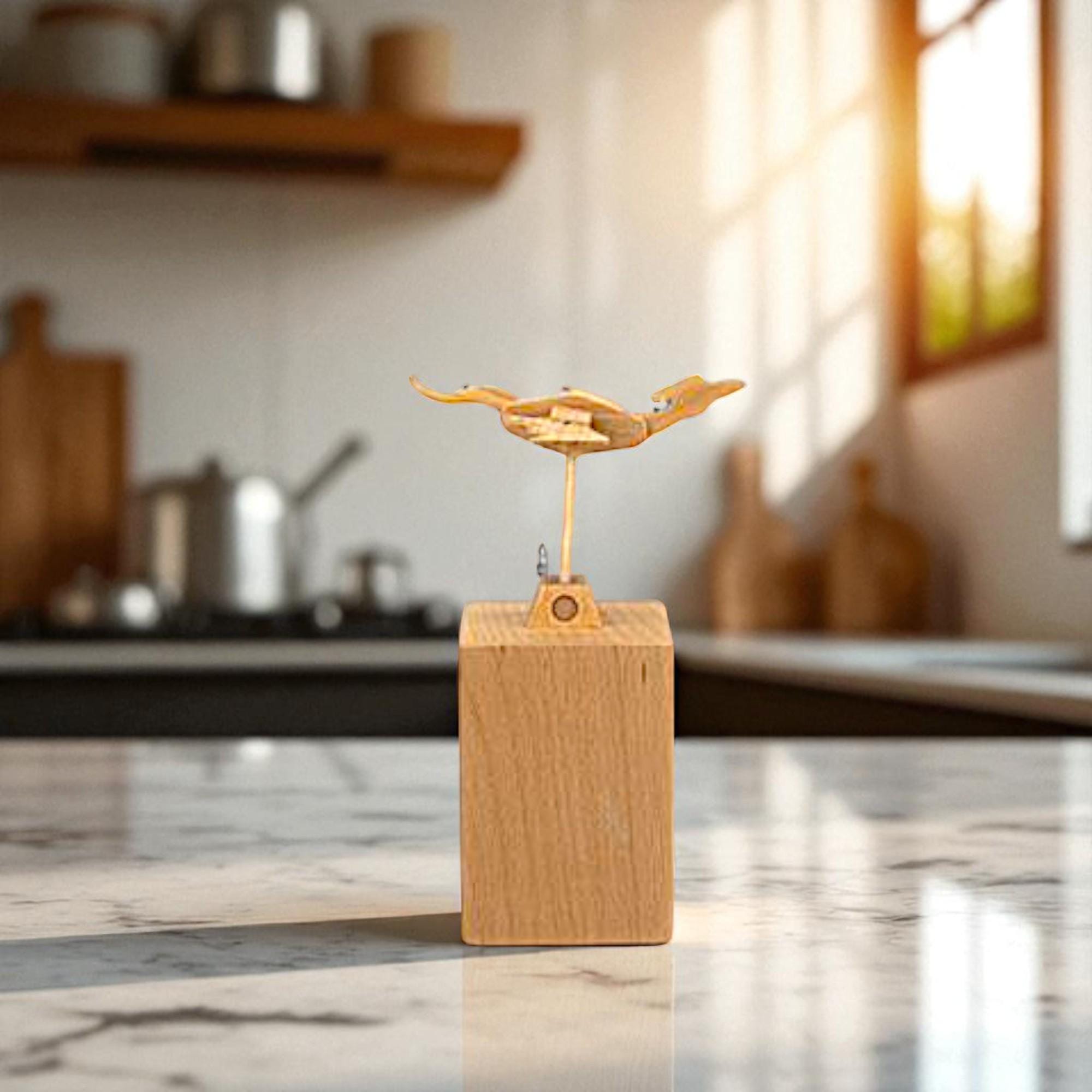 Automaton Box Handmade Handmade Wooden Flying Bird Automata Music Box – Personalized Sculpture ...
