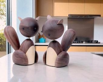 木製のリスの彫刻、リス愛好家、動物、木彫り、手作り、手彫り、家の