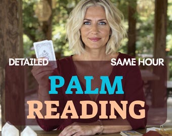Palm Reading, Same Hour Palmistry Reading, Love & Career Future Hand Insights, Spiritual Medium Advice
