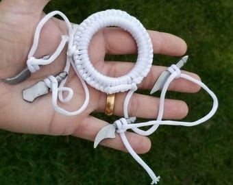 Sarbloh kesh shastar kara dumala khalsa cheveux sikhs faits main blancs taksali kada oo5