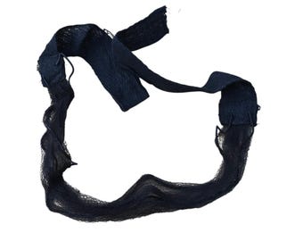 Sikh beard net mesh double elastic support bombay type super fine black qqqn2