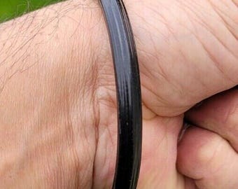 Sarbloh bangle black kara pure iron sikh dori kada heavy singh kaur khalsa z1ak