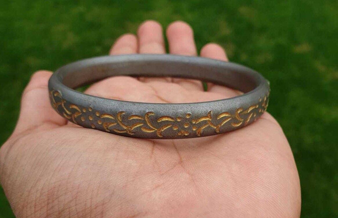 BRACCIALE H8 nero SARBLOH STEEL ferro puro tondo