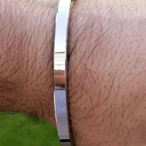 Sikh kara stainless steel kada flat plain smooth singh kaur punjabi bangle k9k new bracelet