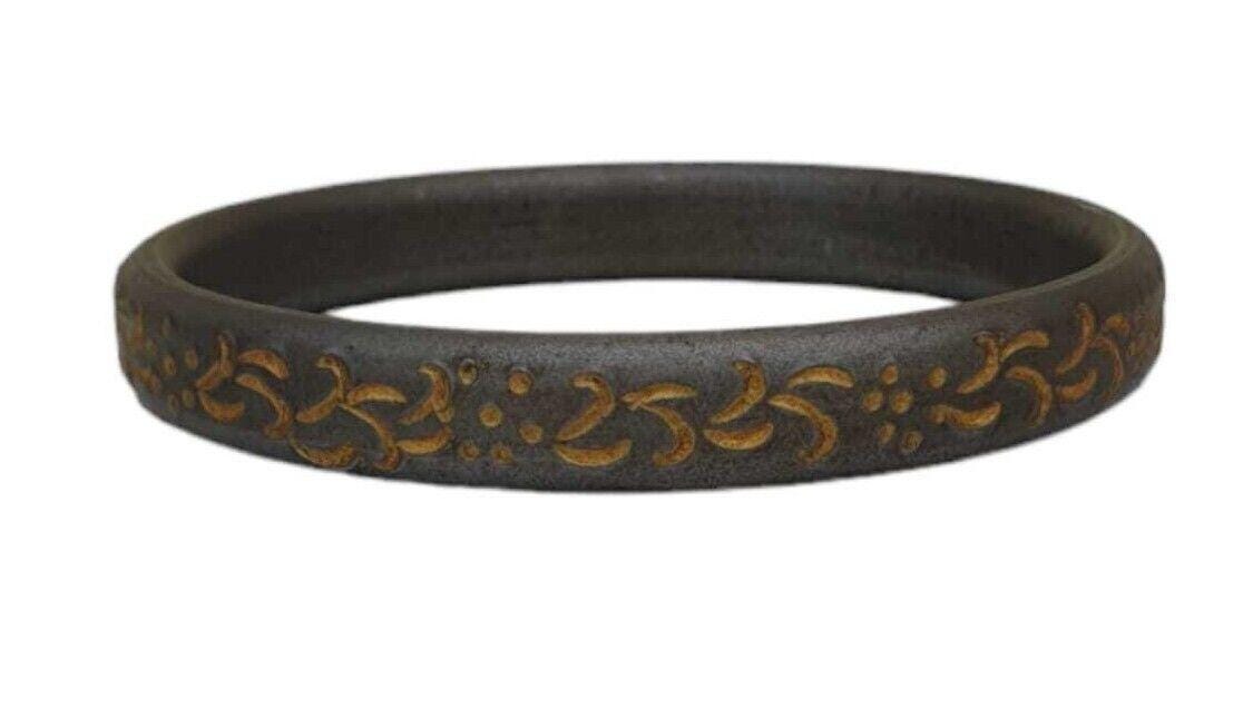 Bracciale Kara Sikh In Ferro Sarbloh Nero - Singh Khalsa, Gioiello Religioso Unisex