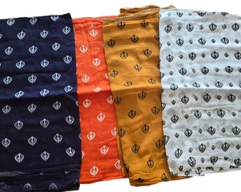 Impression sikh punjabi kaur dupatta khanda chunni singh parna gamcha saropa hajooria