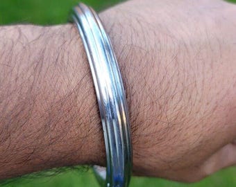 Sarbloh kara sikh kada kakaar lignes de fer karha singh king loha dori bangle bb24