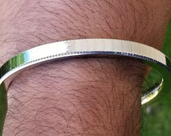 Brazalete kara singh kaur de acero inoxidable khalsa punjabi borde cortado sikh kada v16u