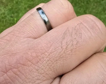 Shani Schutzring Saturn Eisen Mundi Hufeisen schwarz Chala Astrologie loha u1