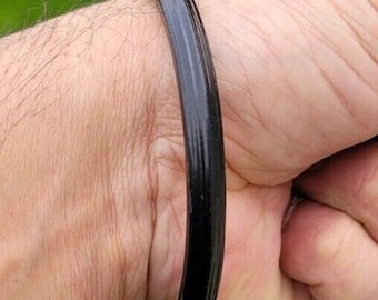 Sarbloh bangle black kara pure iron sikh dori kada heavy singh kaur khalsa z1ak