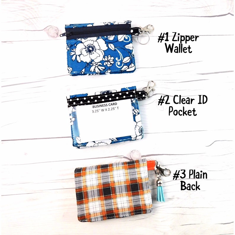 Card Holder Wallet/ Card Holder Keychain/ Zipper Wallet/ Etsy