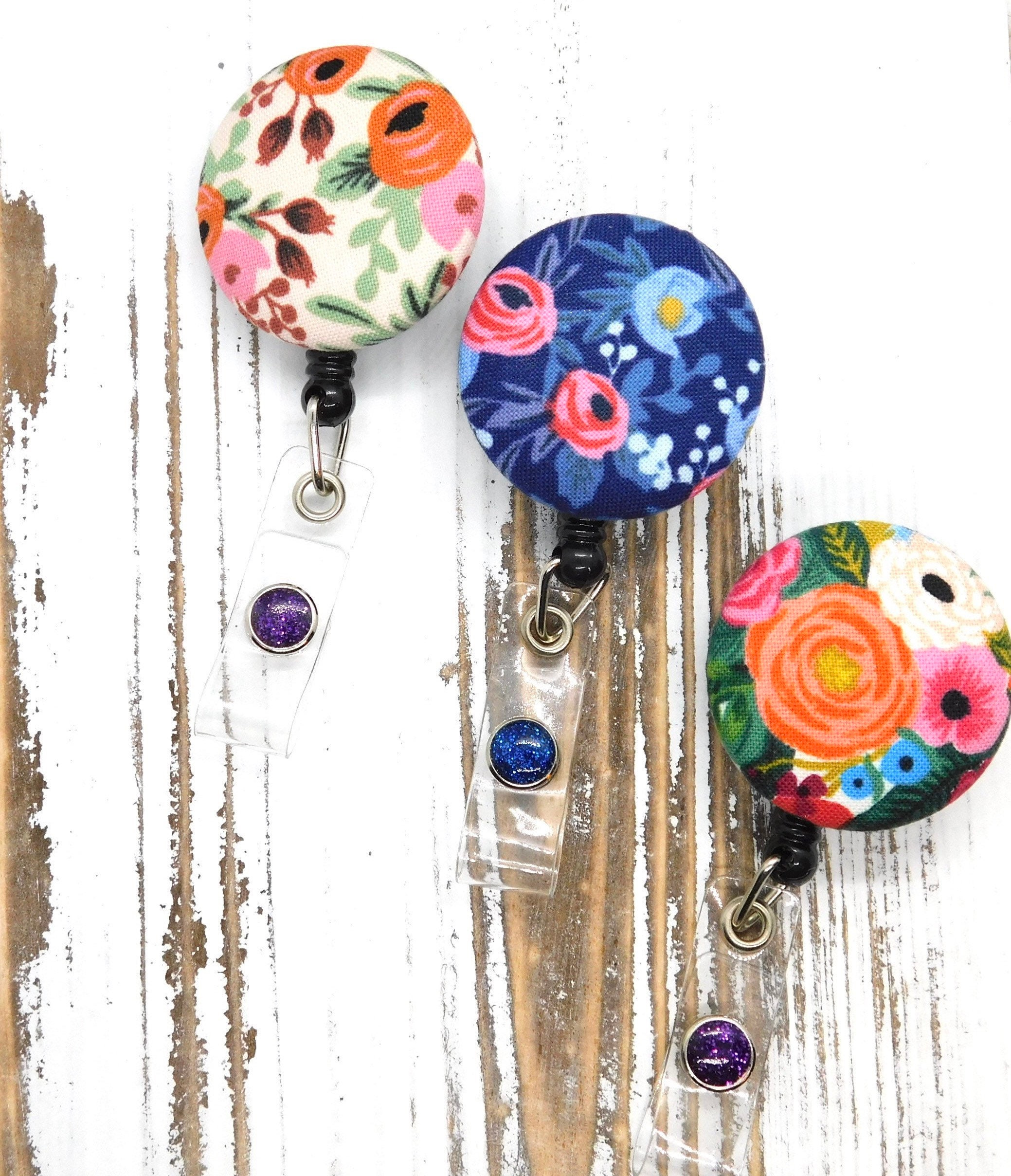 Rifle Paper Co Badge Reel/ Nurse ID/ Badge Pull/ RN/ Name Badge/ Teacher Gifts/ Belt Clip Or Alligator Clip