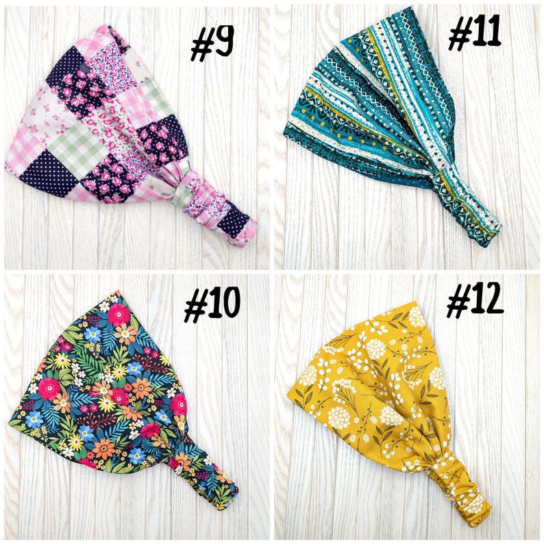 Wide Reversible Headband: Rifle Paper Co. Cotton Head Wrap image 6