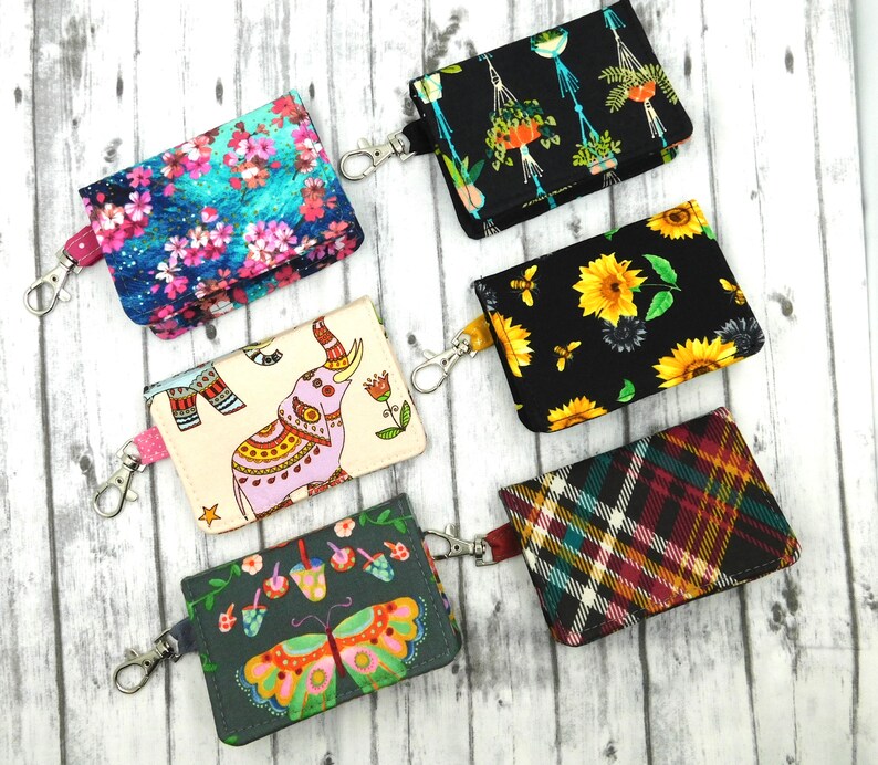 Card Holder Wallet/ Card Holder Keychain/ Zipper Wallet/ Etsy