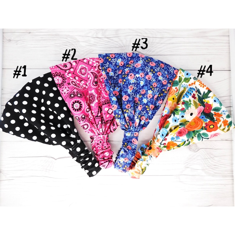 Wide Reversible Headband: Rifle Paper Co. Cotton Head Wrap image 4