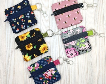 Earbuds Case/ Hands Free Earbud Case/ Rifle Paper Co & Cute Fabric Earbud Case/ Travel Case For Earbuds/ Magnetic Earbud Case/ Zipper Case