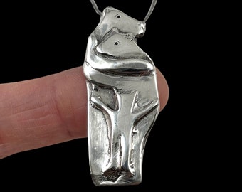 Bear Necklace, Gift For Her, Unique Jewelry, Bear Gift For Her, Mama Bear Necklace, Sterling Jewelry, Gift For Women,Robin Wade Jewelry,3222