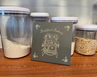 Porcelain Trivet, custom laser engraved