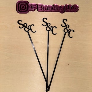 Custom Drink Stirrers | Cocktail Stir Sticks for Weddings & Special Events | Drinkware Decor