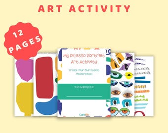 Picasso Portrait Art Activity for Kids: 12 Printable Pages (PDF