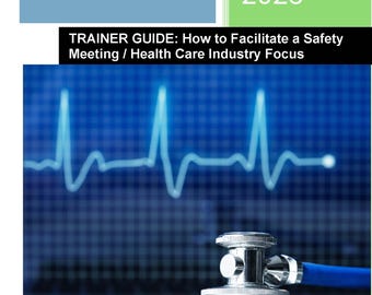 2025 Healthcare Safety Trainer Toolkit: OSHA Compliant, 12-Month Meeting Planner (Digital Download)