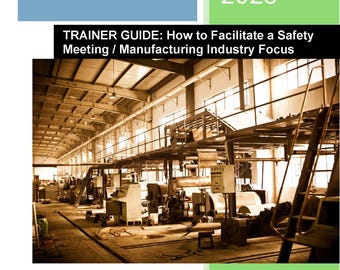 2025 OSHA Compliant Manufacturing Safety Meeting Planner (Digital Download, Editable Templates)