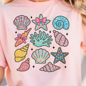 Wildflower Seashell Clam Summer Png, Floral Summer Png, Summer Beach Png, Wildflower Png, Vacation Png, Summer Vibes Png, Sublimation File