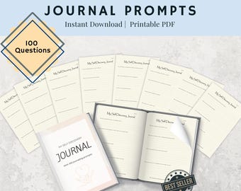 Self Discovery Journal Prompts: Personal Growth, Shadow Work (PDF Download)