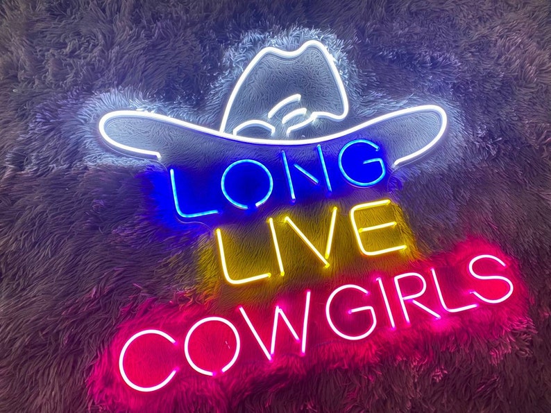 Long Live Cowgirls Neon Sign Western Sign Custom Cowgirls - Etsy