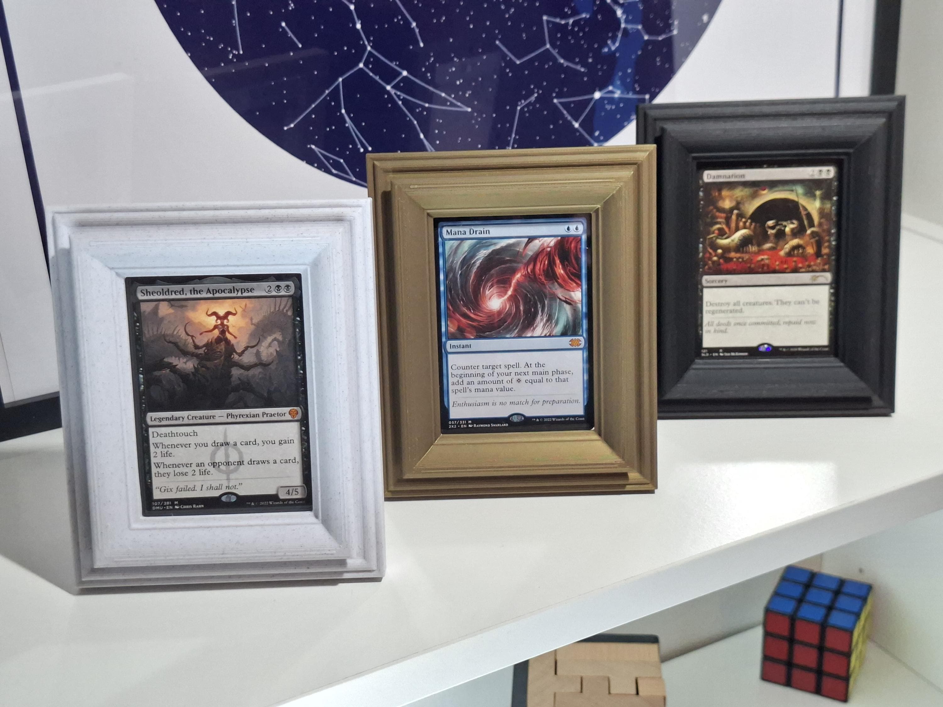 Eachbid Acrylrahmen für TCG PTCG YGO MTG Karten magnetisch transparent 35PT Display für Sammelkarten (eins