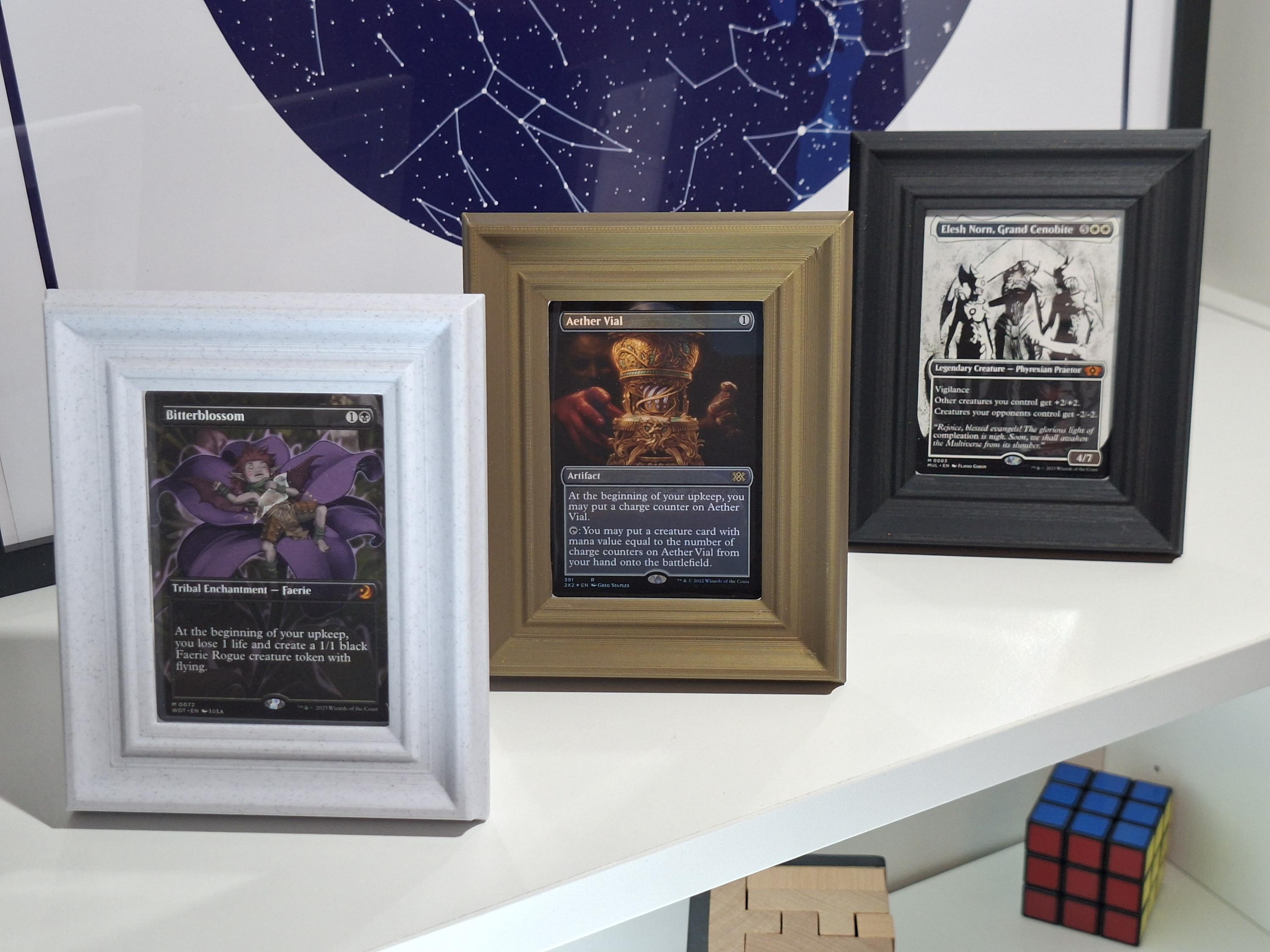 TCG Trading Card Frame Bergamo / Trading Card Framem/ Mtg Magic