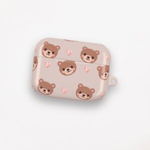 Cute Bear AirPod Case, Teen Gift, Animal Lover Accessory, Birthday Present, AirPods Cover, Fun Tech Case