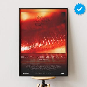 The Cure Kiss Me Kiss Me Poster - Etsy