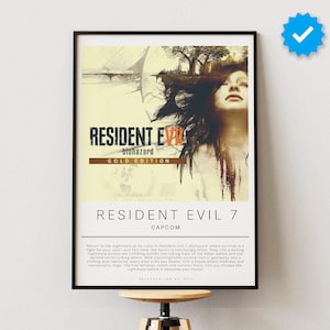 Resident Evil 7 Poster | Gaming Poster | Video Game Prints | Wall Decor Posters | Gaming Gift | Video Game Poster | Gaming Decor