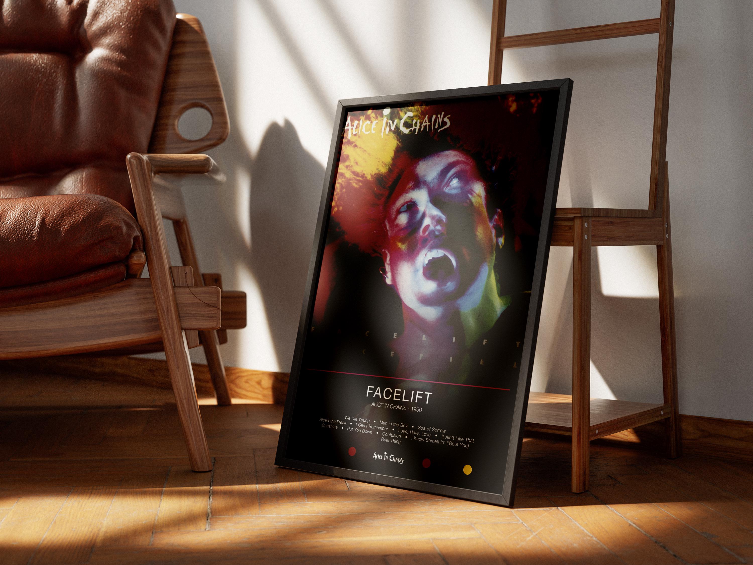 Alice In Chains Facelift Album Poster – Wall Art Home Decor – Multiple Sizes