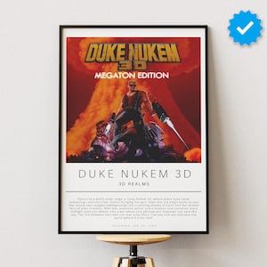 Duke Nukem 3D Poster | Gaming Poster | Video Game Prints | Wall Decor Posters | Gaming Gift | Video Game Poster | Gaming Decor