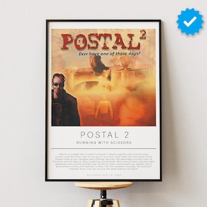 Postal 2 Poster | Gaming Poster | Video Game Prints | Wall Decor Posters | Gaming Gift | Video Game Poster | Gaming Decor